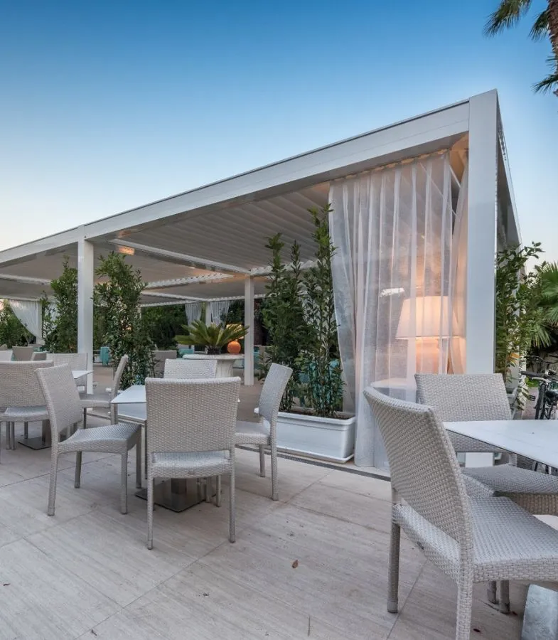 Pérgola textil